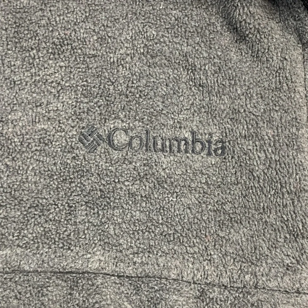 Columbia Fleece Full‎ Zip Jacket Mens Size Large Grey Soft